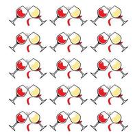 struttura del contesto del fondo dei bicchieri di vino vettore