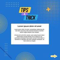 modello di layout tutorial trucco suggerimenti sui social media. vettore