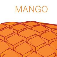 consistenza del frutto di mango per lo sfondo e vettore