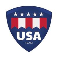 logo e badge della squadra premium usa vettore