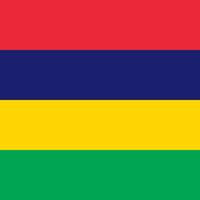 bandiera maurizio, colori ufficiali. illustrazione vettoriale. vettore