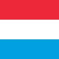 bandiera del lussemburgo, colori ufficiali. illustrazione vettoriale. vettore