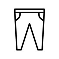 icona di pantaloni lunghi. adatto per icona di vestiti. stile icona linea. design semplice modificabile vettore