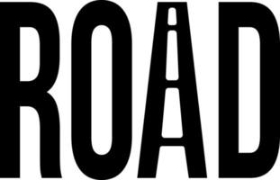il disegno vettoriale del logo della strada