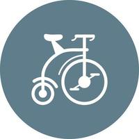 icona della priorità bassa del cerchio della bicicletta vettore