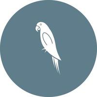 icona dello sfondo del cerchio del pappagallo dell'animale domestico vettore