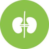 icona di sfondo del cerchio dei reni vettore
