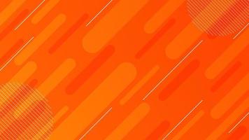 sfondo di linea dinamica con sfondo sfumato arancione vettore