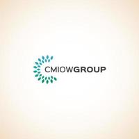 download gratuito del modello di logo del gruppo cmiow vettore