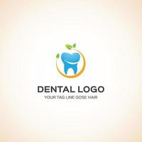 download gratuito del modello di logo dentale vettore