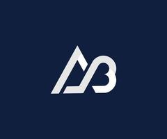 ab logo design vettore