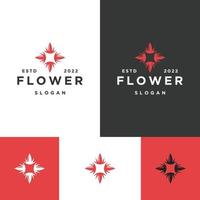 fiori logo icona modello di progettazione illustrazione vettoriale