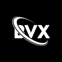 logo bvx. lettera bvx. design del logo della lettera bvx. iniziali bvx logo collegate con cerchio e logo monogramma maiuscolo. tipografia bvx per il marchio tecnologico, commerciale e immobiliare. vettore