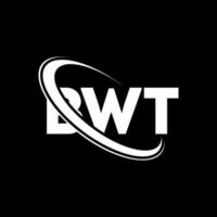 bwt logo. lettera bwt. design del logo della lettera bwt. iniziali bwt logo collegate con cerchio e logo monogramma maiuscolo. tipografia bwt per il marchio tecnologico, commerciale e immobiliare. vettore