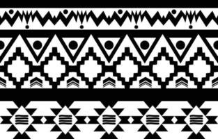 disegno geometrico etnico astratto bianco e nero tribale per sfondo o carta da parati illustrazione vettoriale per stampare modelli di tessuto, tappeti, camicie, costumi, turbante, cappelli, tende.