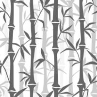 bambù senza soluzione di continuità su sfondo bianco vettore