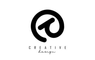 lettere al logo con forme creative e design geometrico. vettore