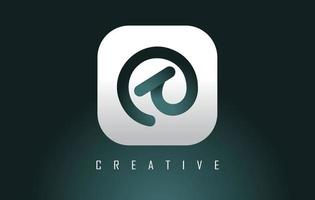 lettere al logo con forme creative e design geometrico. vettore