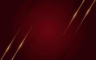 sfondo rosso di lusso con linea dorata, stile taglio carta 3d. illustrazione vettoriale. vettore