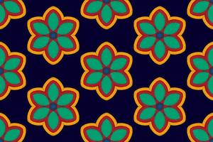 disegno geometrico astratto ikat etnico senza cuciture. tappeto in tessuto azteco ornamenti mandala decorazioni tessili carta da parati. tribale boho nativo etnico turchia ricamo tradizionale sfondo vettoriale