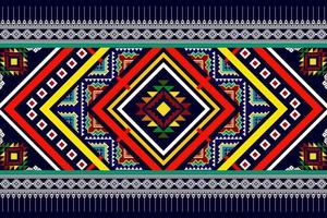 disegno etnico senza cuciture ikat. tappeto in tessuto azteco ornamenti mandala decorazioni tessili carta da parati. motivo tribale boho nativo della Turchia ricamo tradizionale vettore