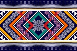 disegno etnico senza cuciture ikat. tappeto in tessuto azteco ornamenti mandala decorazioni tessili carta da parati. motivo tribale boho nativo della Turchia ricamo tradizionale vettore