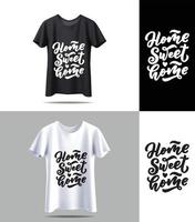 nuovo vettore di t-shirt in bianco e nero con citazioni tipografiche mockup. disegno vettoriale di stampa tipografica vintage. vettore di disegno della maglietta