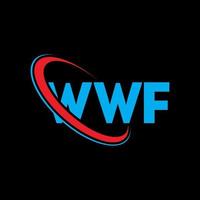 logo wwf. lettera wwf. design del logo della lettera wwf. iniziali logo wwf legate a cerchio e logo monogramma maiuscolo. tipografia wwf per il marchio tecnologico, commerciale e immobiliare. vettore