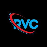 logo camper. lettera rvc. design del logo della lettera rvc. iniziali logo rvc collegate con cerchio e logo monogramma maiuscolo. tipografia rvc per il marchio tecnologico, commerciale e immobiliare. vettore