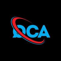 logo qca. lettera qca. design del logo della lettera qca. iniziali logo qca collegate con cerchio e logo monogramma maiuscolo. tipografia qca per il marchio tecnologico, commerciale e immobiliare. vettore