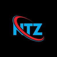 logo ntz. lettera ntz. design del logo della lettera ntz. iniziali logo ntz legate a cerchio e logo monogramma maiuscolo. tipografia ntz per il marchio tecnologico, commerciale e immobiliare. vettore