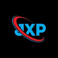 logo jxp. lettera jxp. design del logo della lettera jxp. iniziali logo jxp collegate con cerchio e logo monogramma maiuscolo. tipografia jxp per il marchio tecnologico, commerciale e immobiliare. vettore