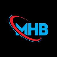 logo MB. lettera m.b. design del logo della lettera mhb. iniziali logo mhb legate da cerchio e logo monogramma maiuscolo. tipografia mhb per il marchio tecnologico, commerciale e immobiliare. vettore