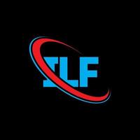 ilf logo. se lettera. ilf lettera logo design. iniziali ilf logo collegate a cerchio e logo monogramma maiuscolo. tipografia ilf per il marchio tecnologico, commerciale e immobiliare. vettore