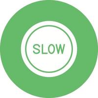 icona di sfondo cerchio glifo lento vettore