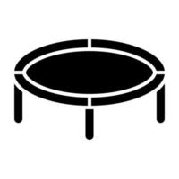 icona del glifo del trampolino vettore