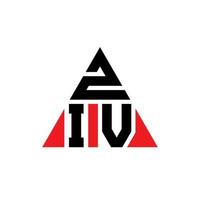 ziv triangolo lettera logo design con forma triangolare. ziv triangolo logo design monogramma. modello di logo vettoriale triangolo ziv con colore rosso. ziv logo triangolare logo semplice, elegante e lussuoso.