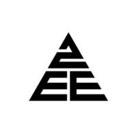 zee triangolo lettera logo design con forma triangolare. zee triangolo logo design monogramma. modello di logo vettoriale triangolo zee con colore rosso. zee logo triangolare logo semplice, elegante e lussuoso.