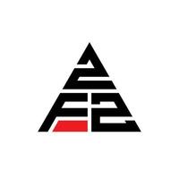 logo della lettera triangolare zfz con forma triangolare. zfz triangolo logo design monogramma. modello di logo vettoriale triangolo zfz con colore rosso. logo triangolare zfz logo semplice, elegante e lussuoso.