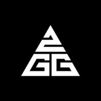design del logo della lettera del triangolo zgg con forma triangolare. zgg triangolo logo design monogramma. modello di logo vettoriale triangolo zgg con colore rosso. logo triangolare zgg logo semplice, elegante e lussuoso.