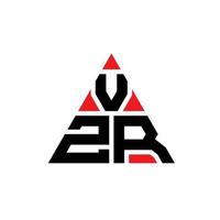 design del logo della lettera del triangolo vzr con forma triangolare. vzr triangolo logo design monogramma. modello di logo vettoriale triangolo vzr con colore rosso. logo triangolare vzr logo semplice, elegante e lussuoso.