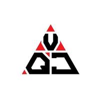 design del logo della lettera del triangolo vqj con forma triangolare. monogramma di design del logo del triangolo vqj. modello di logo vettoriale triangolo vqj con colore rosso. logo triangolare vqj logo semplice, elegante e lussuoso.