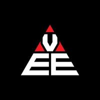 design del logo della lettera del triangolo vee con forma triangolare. monogramma di design del logo del triangolo a V. modello di logo vettoriale triangolo a V con colore rosso. logo triangolare vee logo semplice, elegante e lussuoso.