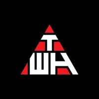 design del logo della lettera triangolare con forma triangolare. monogramma di design con logo a triangolo. modello di logo vettoriale a triangolo con colore rosso. logo triangolare semplice, elegante e lussuoso.