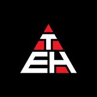 il design del logo della lettera triangolare con forma triangolare. il monogramma del design del logo del triangolo. il modello di logo vettoriale triangolo con colore rosso. il logo triangolare semplice, elegante e lussuoso.