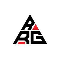 design del logo della lettera del triangolo rrg con forma triangolare. monogramma di design del logo del triangolo rrg. modello di logo vettoriale triangolo rrg con colore rosso. logo triangolare rrg logo semplice, elegante e lussuoso.