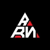 rrn triangolo logo design lettera con forma triangolare. monogramma di design del logo del triangolo rrn. modello di logo vettoriale triangolo rrn con colore rosso. logo triangolare rrn logo semplice, elegante e lussuoso.