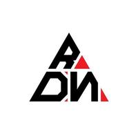 rdn triangolo logo design lettera con forma triangolare. rdn triangolo logo design monogramma. modello di logo vettoriale triangolo rdn con colore rosso. rdn logo triangolare logo semplice, elegante e lussuoso.