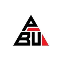 design del logo della lettera triangolare pbu con forma triangolare. monogramma di design del logo del triangolo pbu. modello di logo vettoriale triangolo pbu con colore rosso. logo triangolare pbu logo semplice, elegante e lussuoso.