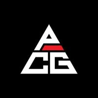 design del logo della lettera triangolare pcg con forma triangolare. monogramma design logo triangolo pcg. modello di logo vettoriale triangolo pcg con colore rosso. logo triangolare pcg logo semplice, elegante e lussuoso.